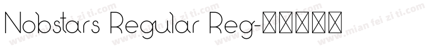 Nobstars Regular Reg字体转换